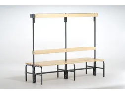 dubbele zitbank,HxLxD 1670x1500x725mm,houten lijst,RAL7016