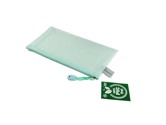 Pochette à fermeture éclair Foldersys EVA 120x220mm vert pastel