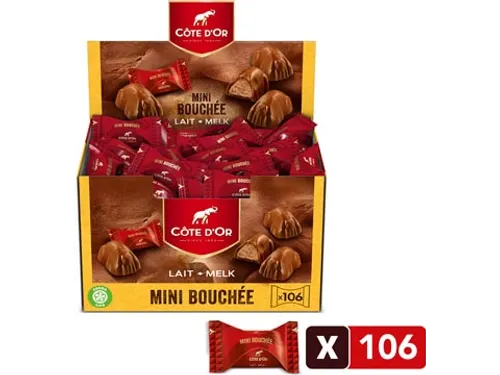 chocolade mini Bouchée melk praliné 106 stuks