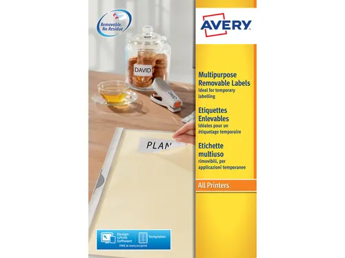 etiket Avery ILK 99,1x42,3mm wit NP 25 vel 12 etiketten per vel