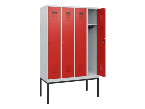 schoollocker,HxBxD 1950x1200x500mm,4vak,vak B 300mm,cil.-slot