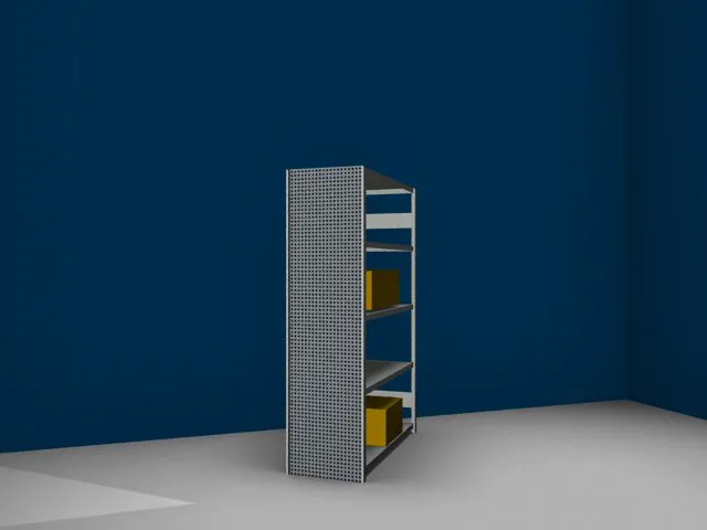 paroi latérale,p. rayonnage sans boulons,HxP 2000x500mm,acier,RAL7035