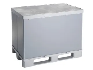 Vouwbare Palletbox Pp/pe Hxlxb 940X1200X800Mm 675L 3Sledepoten - 1