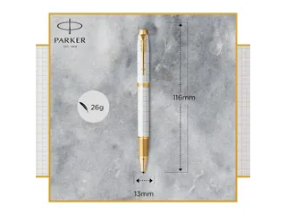Rollerpen Parker IM Premium Pearl GT Fijn Zwarte inkt - 7