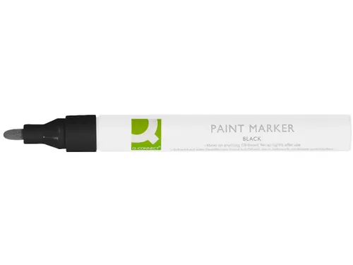 Q-CONNECT Paintmarker op oliebasis ronde punt 2-3mm Zwart