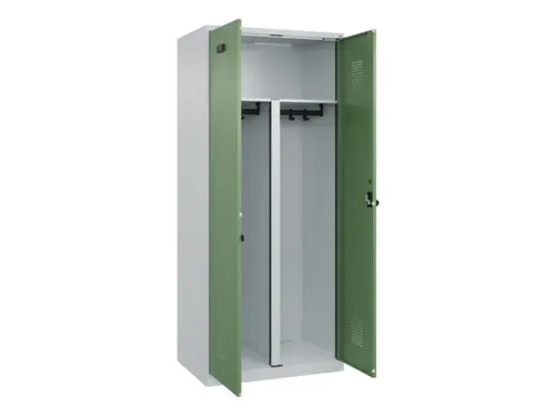 PBM-locker,HxBxD 1850x800x500mm,2vak,vak B 400mm,draaigrendel
