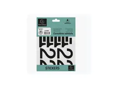 Zelfklevende nummers (60mm) zwart