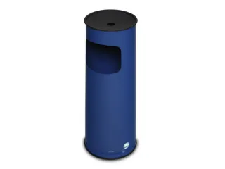 Combi-Asbak 610x250mm Aluminium Asbakopzet Zwart Blauw 17 Liter - 1