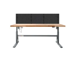 Elektrisch Verstelbaar werkbank HxBxD 700-1170x2000x750mm beukblad - 1
