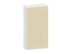 kantoorkast,HxBxD 1920x1000x430mm,decor romp wit,decor front esdoorn