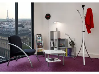 LED Horled moderne digitale zwarte wandklok 30 cm. - 5