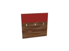 baliepaneel bureau aanbouw achter NP-tiepolo nut BN4011-rood 1200mm