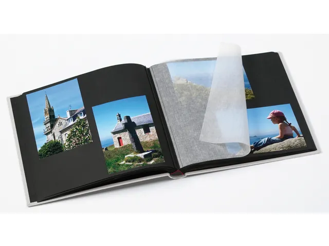 Fotoalbum walther design Black&White 30x30cm 25 vel zwart
