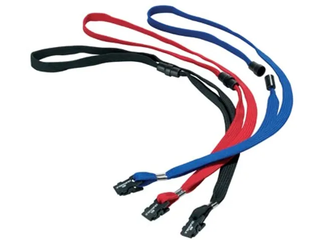 Durable Badge met Textielband Zwart 60x90mm