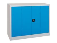 Vouwdeurkast 1000x1200x600mm 2legborden Verzinkt Ral7035 Front Ral7035