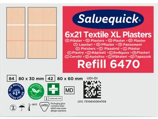 Salvequick Extra Grote Textielpleisters 21 Stuks - 4