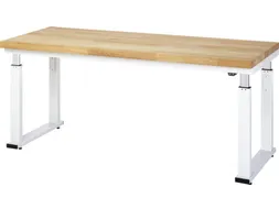 Werkbank elektrisch hoogte verstelbaar 740-1040x2000x700mm beukblad