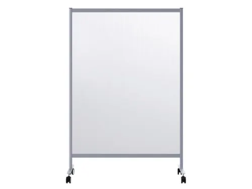 mobiel hygiënescherm 1800x1200x390mm enkel veld PMMA