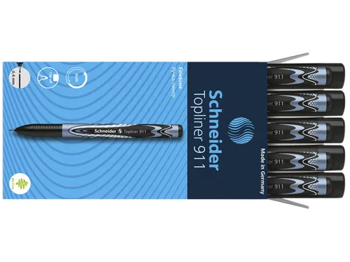 Fineliner Schneider Topliner 911 Zwart 0.4mm
