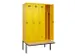 locker met bank,voor scheiding van kleding,HxBxD 2120x1200x815mm,4vak