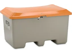 strooigoedbak,400l,HxBxD 680x1210x820mm,GVK,grijs,deksel oranje