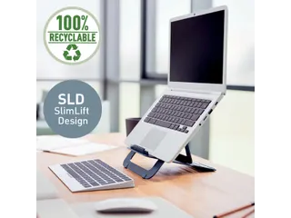 Laptopstandaard Leitz Ergo Aluminium plat verstelbaar - 8