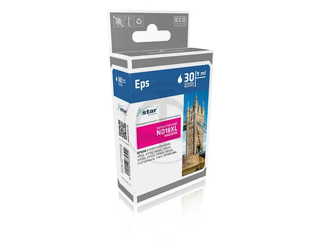 Astar Epson T1813 XP inkt Magenta HC Rebuilt 450 pagina's 6.6ml