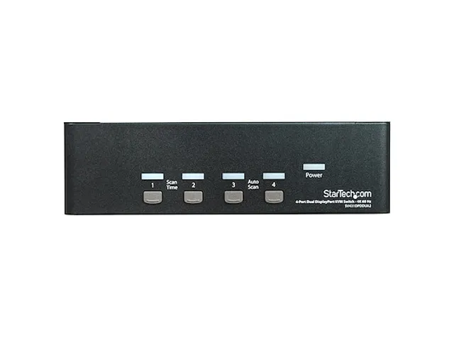 4 poorts Dual DisplayPort KVM switch 4K 60Hz