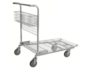 Duwbeugelwagen,draagverm. 200kg,laadvl. LxB 850x600mm - 1
