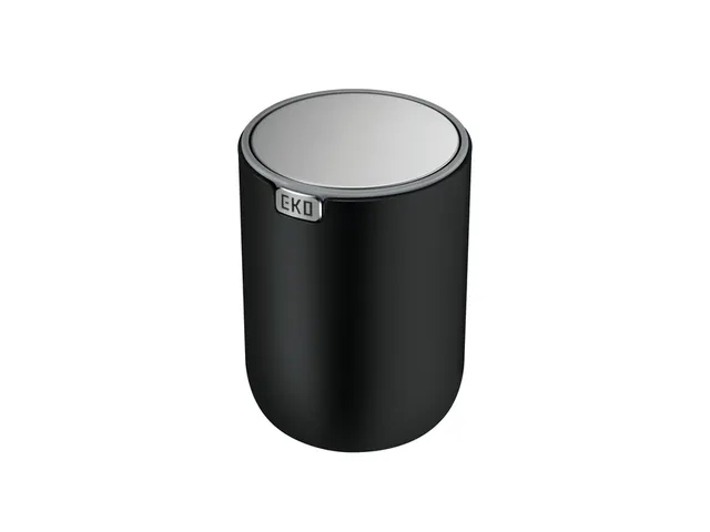 Poubelle de table EKO Fandy 2 avec couvercle basculant 1,5L Noir