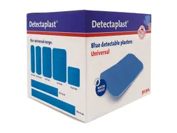Detectaplast 8143 Pleister waterafstotend blauw 38x72mm 50 Stuks