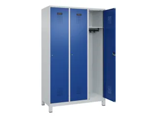 locker,HxBxD 1950x1200x500mm,3vak,vak B 400mm,cil.-slot,voeten - 2
