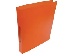 Ringmap voor ft A4, uit PP 2 ringen van 25mm transparant Oranje