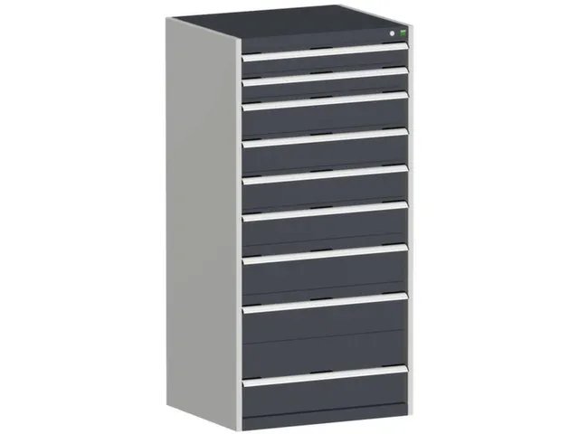 ladekast,HxBxD 1600x800x650mm,9lade(n),lade voor normale belastingen