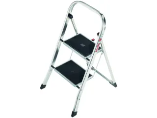 vouwtrapje,2treden m. antislipmatten,bordes H 460mm - 2