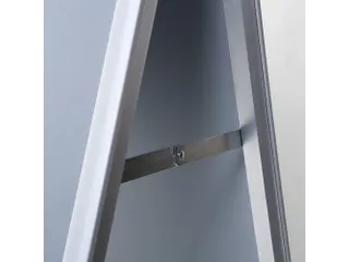 Stoepbord 50x70cm Design Zilver Ronde Hoek 25mm - 3