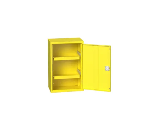 milieukast,HxBxD 800x525x350mm,vleugeldeur,2xopvanglegborden/1etage