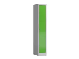Lockerkast 1800x310x500mm 1x3 vakken cilinderslot, sokkel, RAL6018