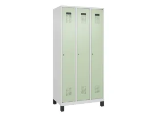locker,HxBxD 1950x900x500mm,3vak,vak B 300mm,cil.-slot,voeten - 3
