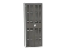 universele kast,HxBxD 2000x800x550mm,4xStalen bodem,draaigrendelslot
