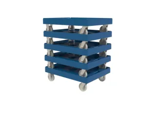 dolly,draagverm. 300kg,laadvl. LxB 814x612mm,platform doorbroken - 4