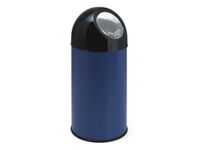 Afvalbak Met Pushdeksel 40 Liter Blauw