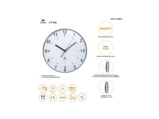 Classic magnetische wandklok met een diameter van 25 cm. - 4