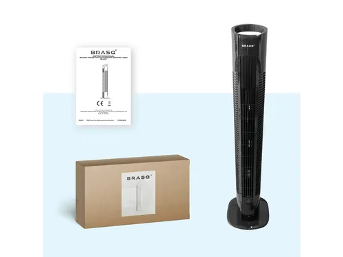 Torenventilator BRASQ F500 H79cm zwart