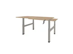 Dextro Slinger Duo zit/sta Bureau 140x80 honey castello 25mm alu