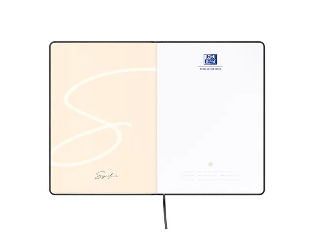 Carnet de notes Oxford Signature A5 ligné 80 feuilles noir