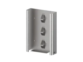 CMT Swoosh handschoendispenser Trio in breedte verstelbaar RVS - 1