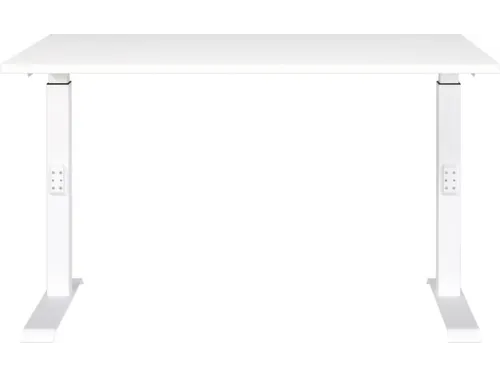 In hoogte verstelbaar bureau,HxBxD 680-910x1200x800mm,blad wit