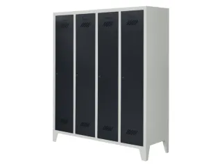 lockerkast v. kinderen,HxBxD 1600x1230x500mm,RAL7035,front RAL7016 - 2