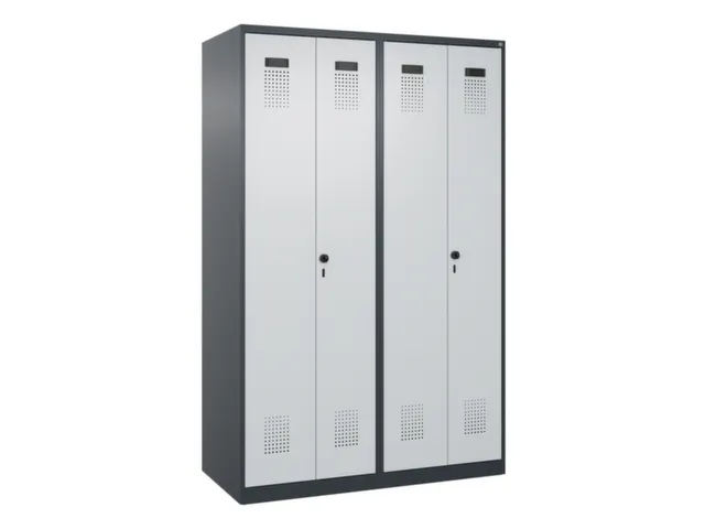 locker voor scheiding van kleding,HxBxD 1850x1200x500mm,4vak
